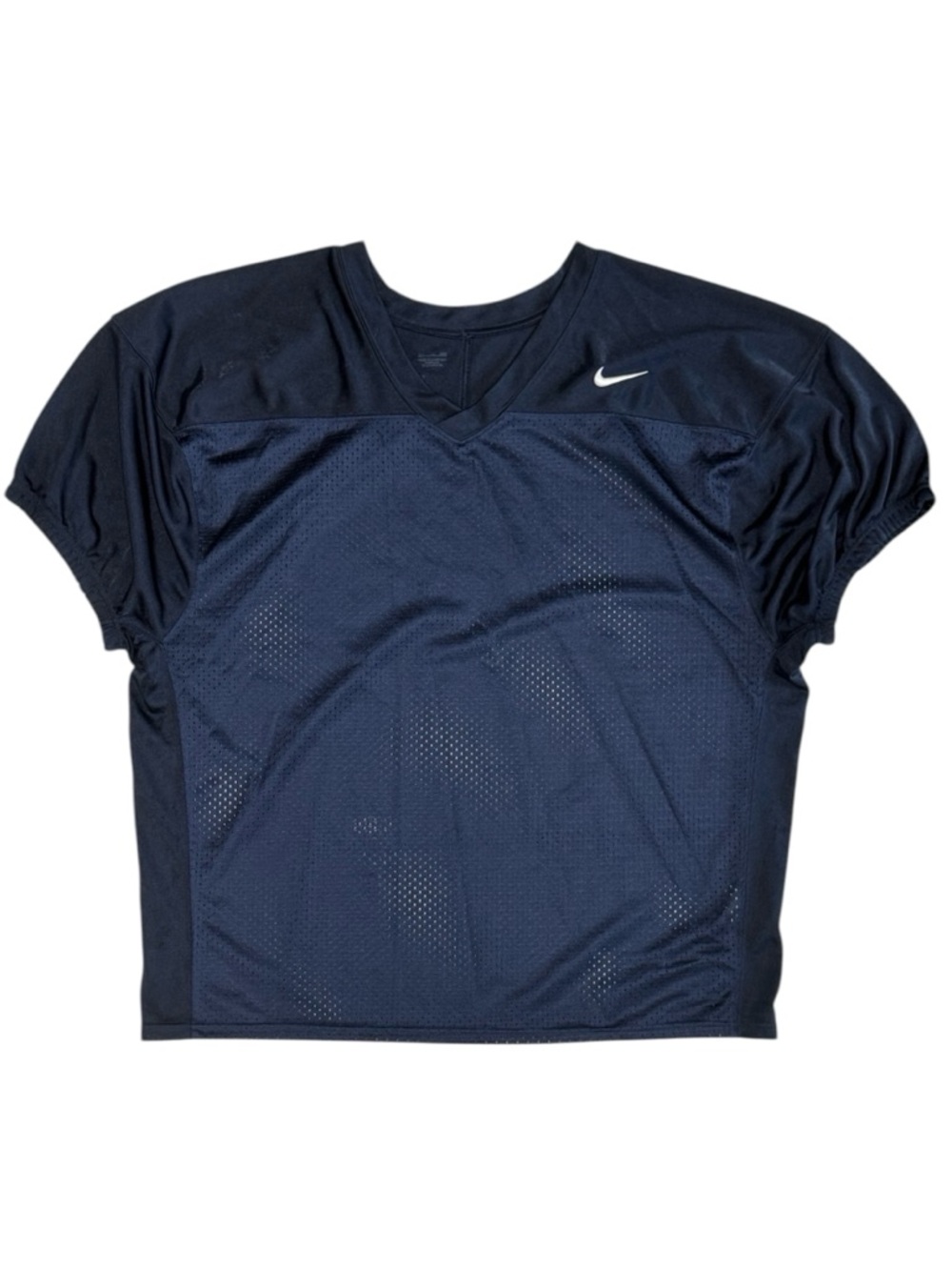 Nike Dri-Fit Football Blue Blank Vented Practice Embroidered Jersey Size XXL